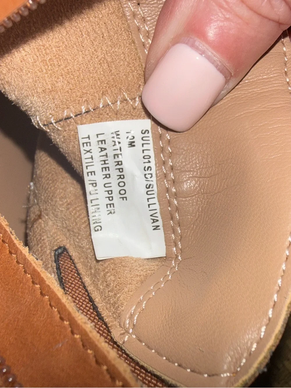 Blondo Tan Leather Ankle Booties with Side Zipper